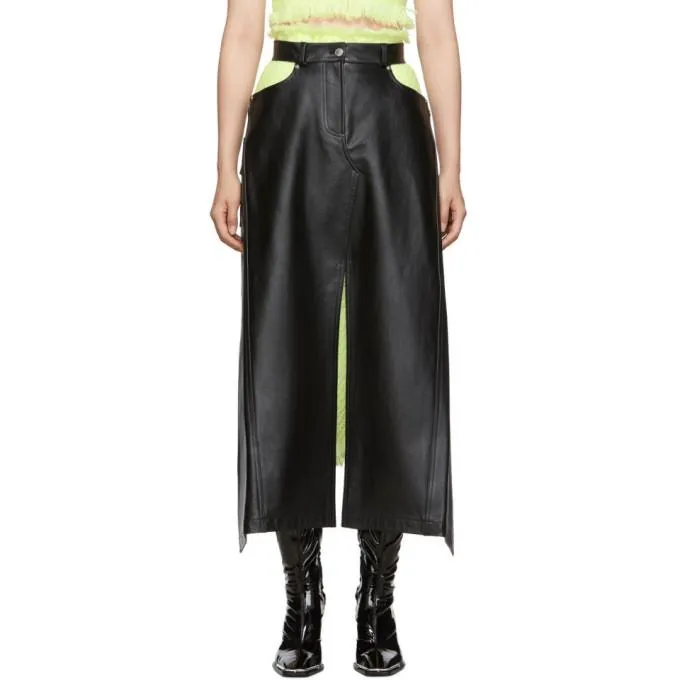 Alexander Wang Black Apron Skirt