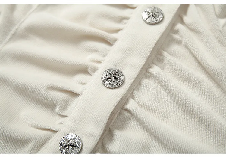 Apricot Ruched Cropped Shirt