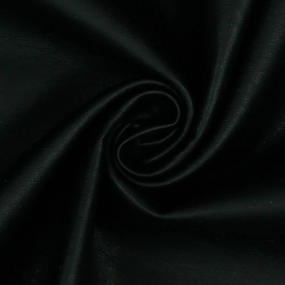 Black Faux Leather Fabric