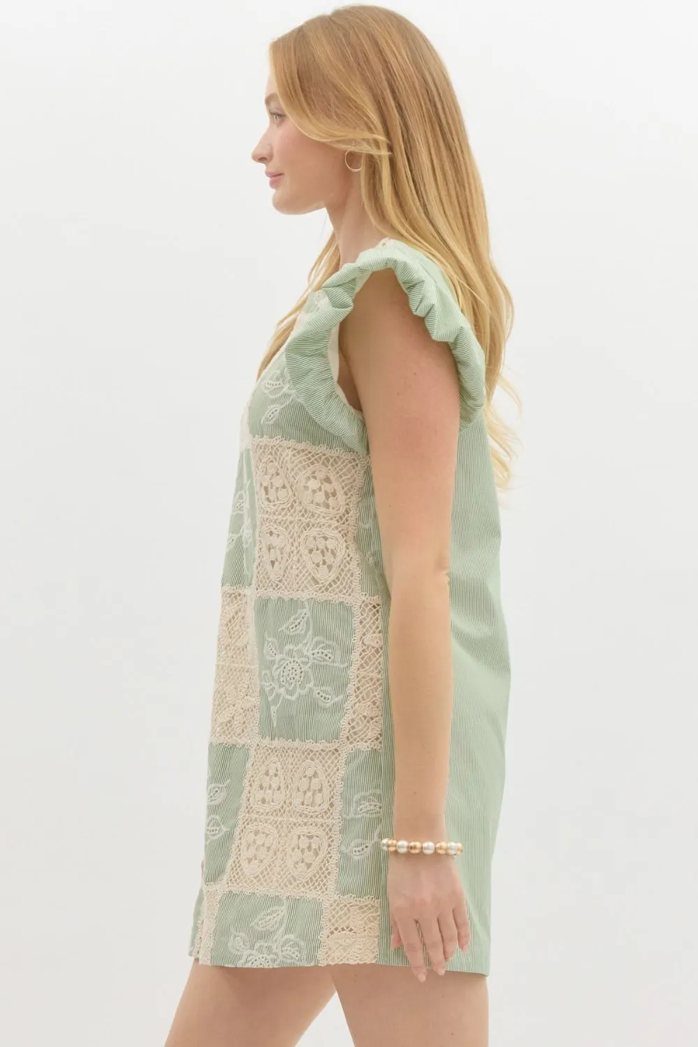 Callie Crochet Panel Dress