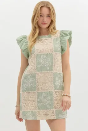 Callie Crochet Panel Dress