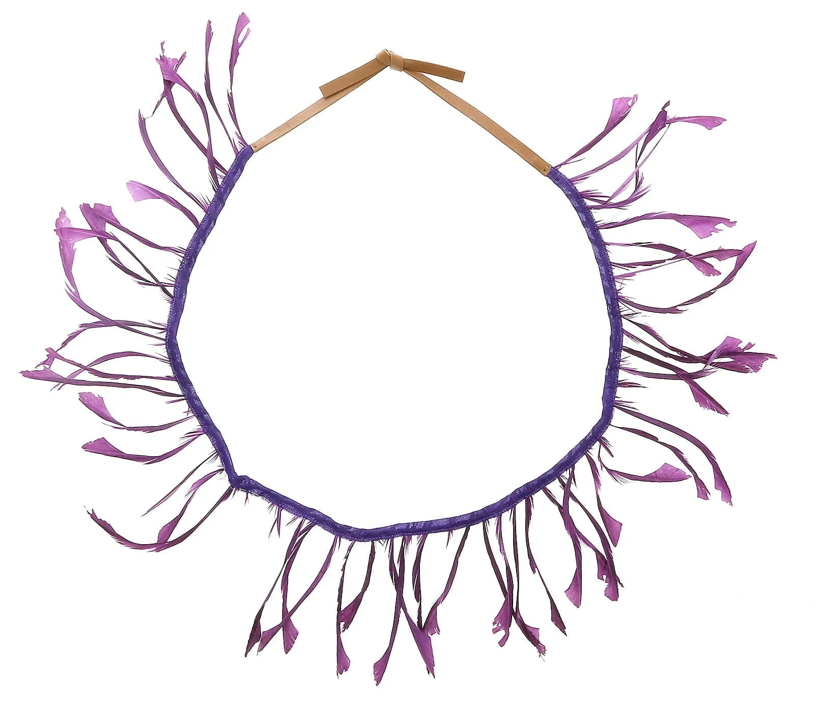 Miu Miu Anemone Feather Tie On Choker-One Size