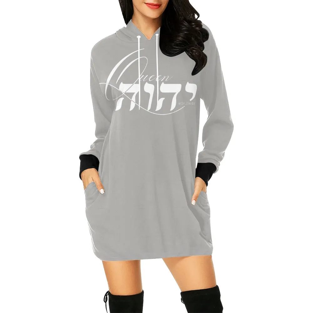 Queen YAHWEH 2.0 Women's  Hoodie Mini Dress
