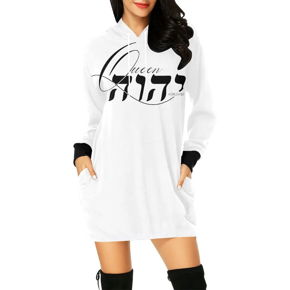 Queen YAHWEH 2.0 Women's  Hoodie Mini Dress