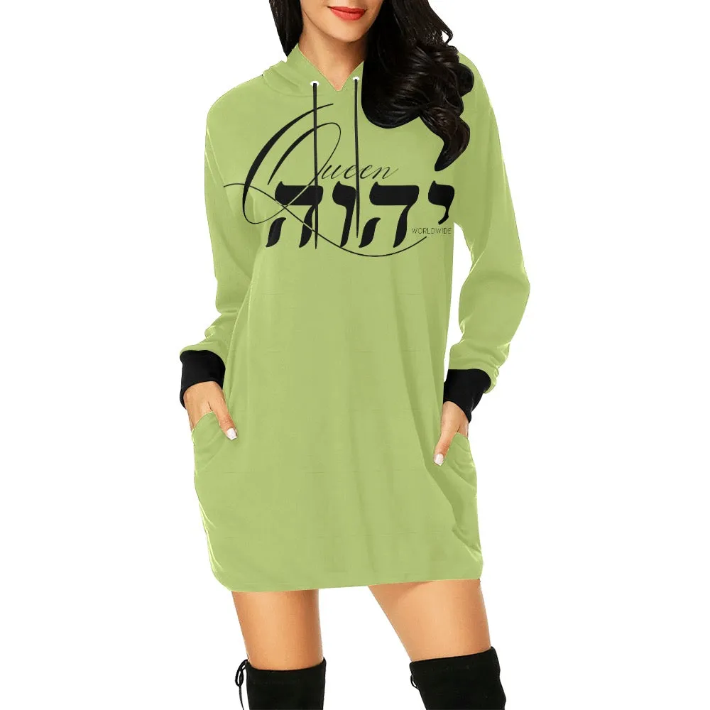 Queen YAHWEH 2.0 Women's  Hoodie Mini Dress