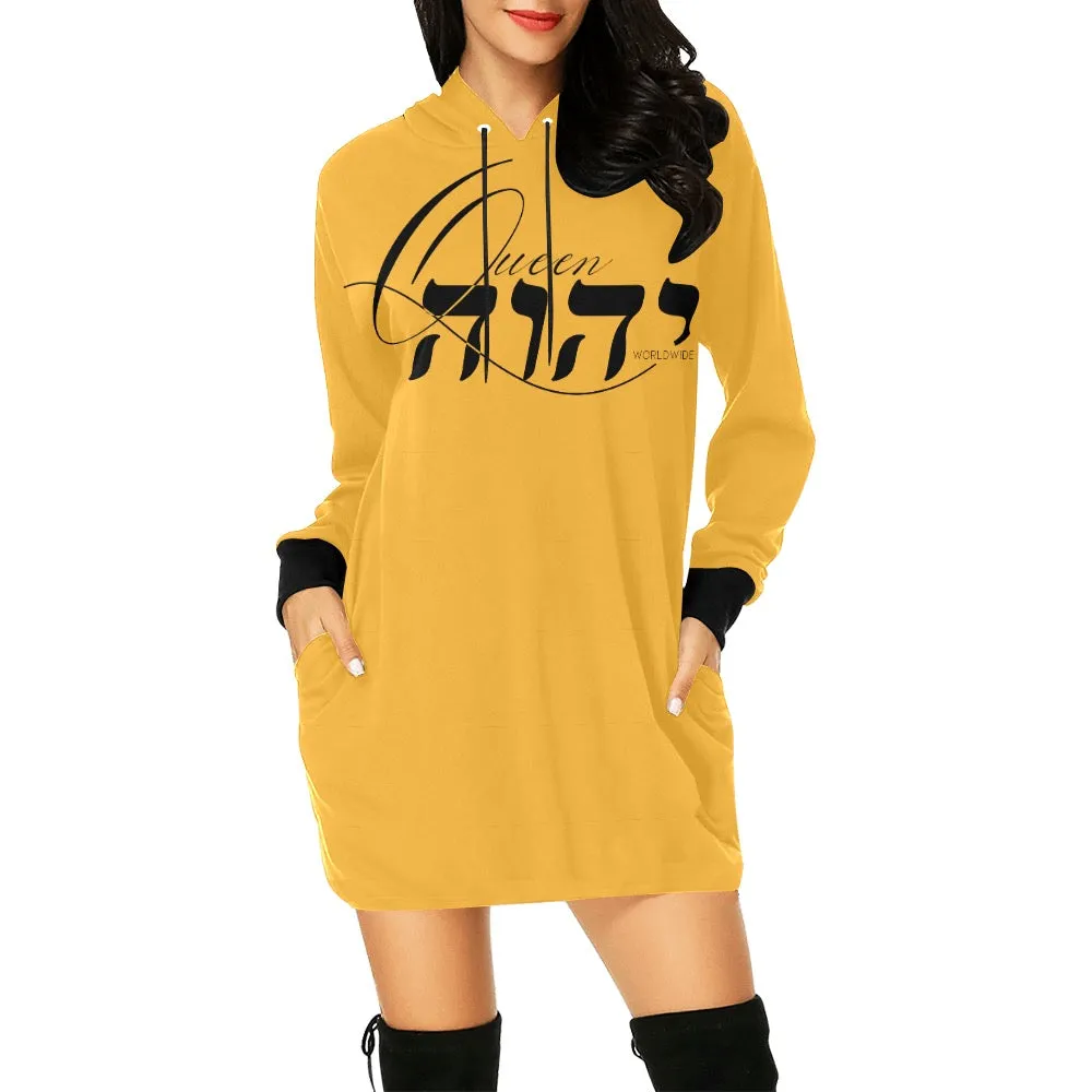 Queen YAHWEH 2.0 Women's  Hoodie Mini Dress