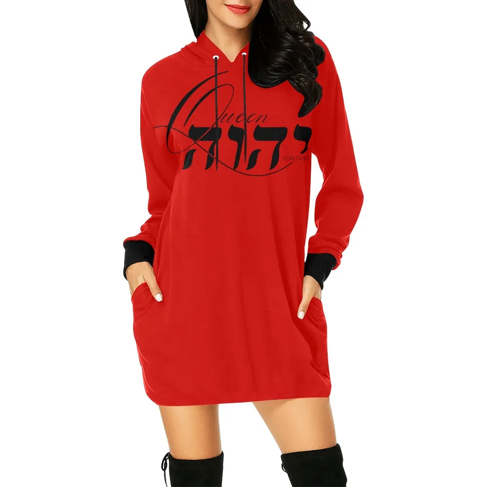 Queen YAHWEH 2.0 Women's  Hoodie Mini Dress