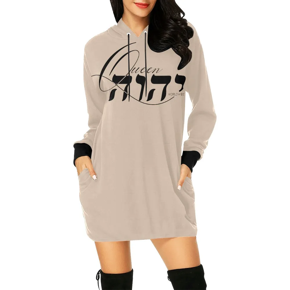 Queen YAHWEH 2.0 Women's  Hoodie Mini Dress