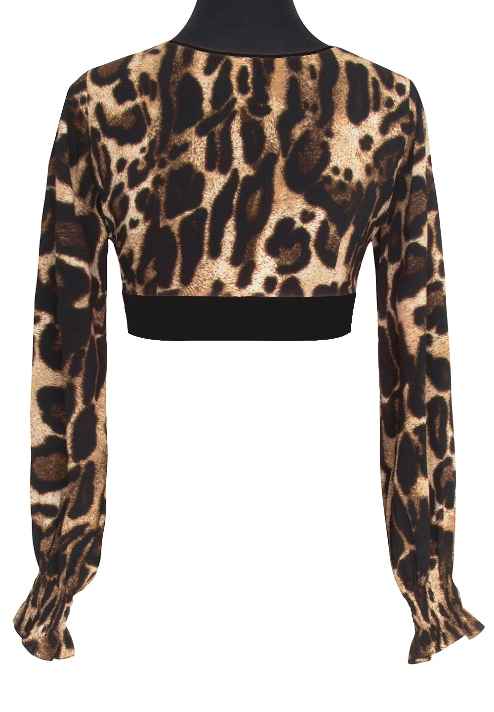 Safari - Wild Cat Crop Top (Black)