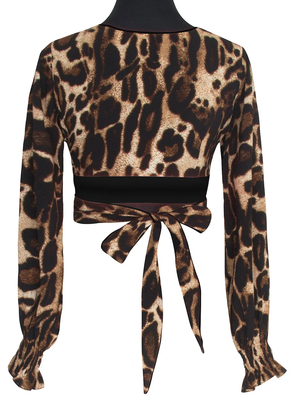 Safari - Wild Cat Crop Top (Black)