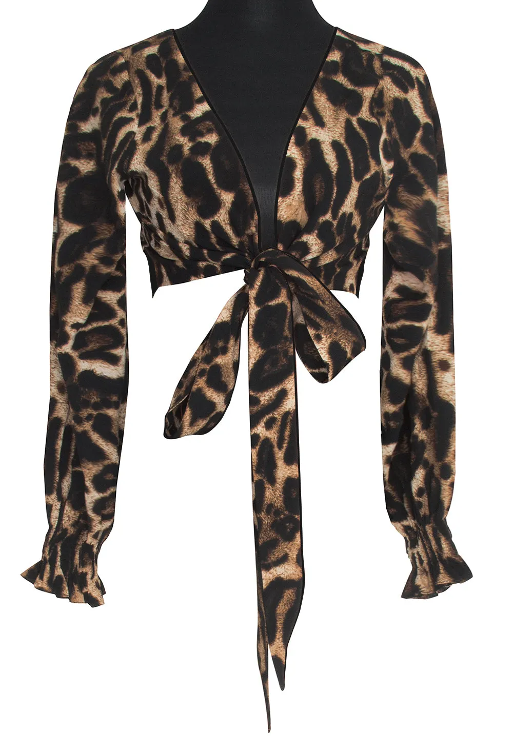 Safari - Wild Cat Crop Top (Black)