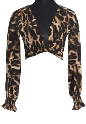 Safari - Wild Cat Crop Top (Black)